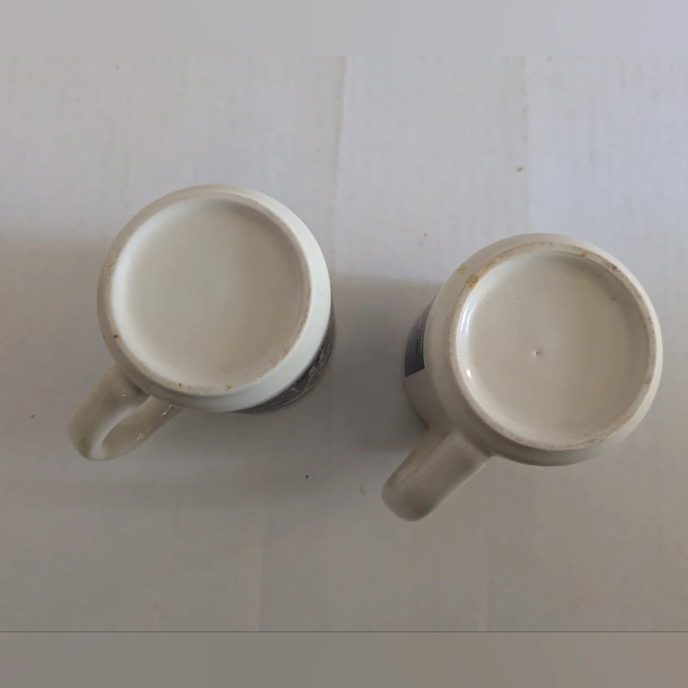 Vintage Morton Salt Set Of 2 Mugs